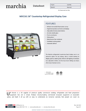 Spec Sheet