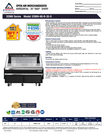 Spec Sheet