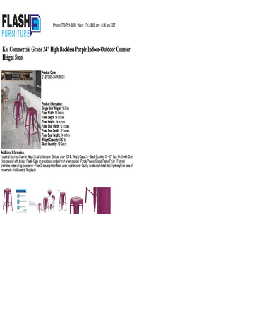 Spec Sheet