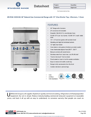 Spec Sheet