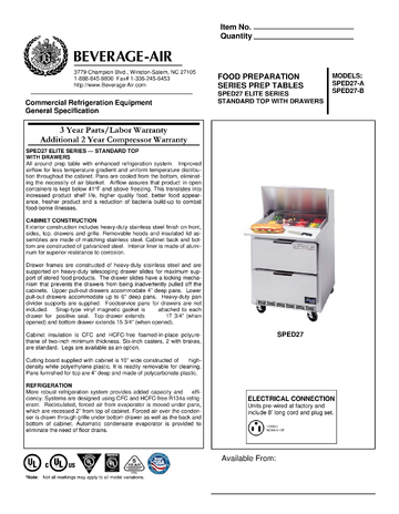Spec Sheet