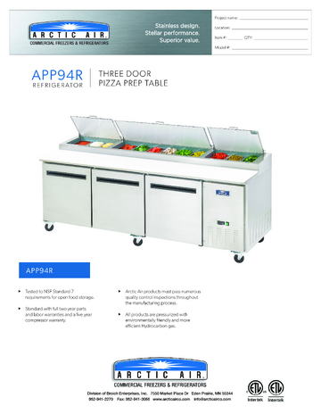 Spec Sheet
