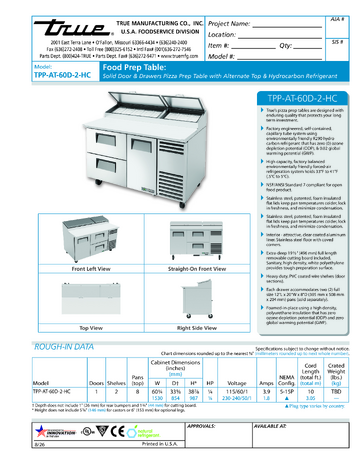 Spec Sheet