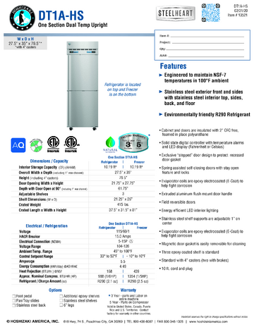 Spec Sheet