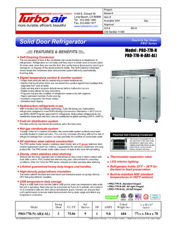 Spec Sheet