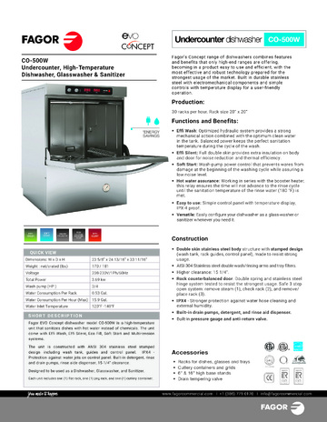 Spec Sheet
