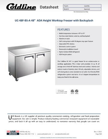 Spec Sheet