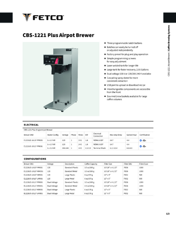 Spec Sheet