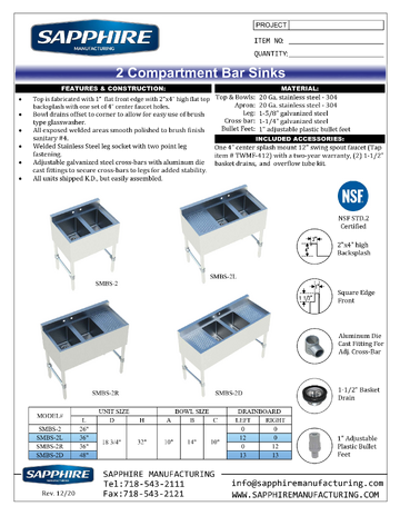 Spec Sheet