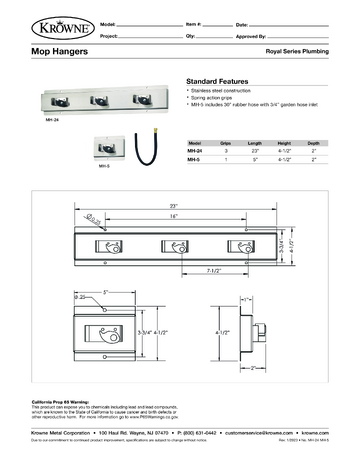 Spec Sheet