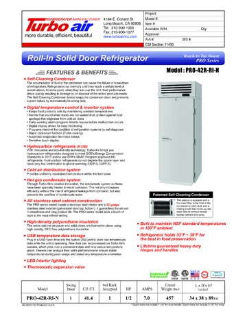 Spec Sheet