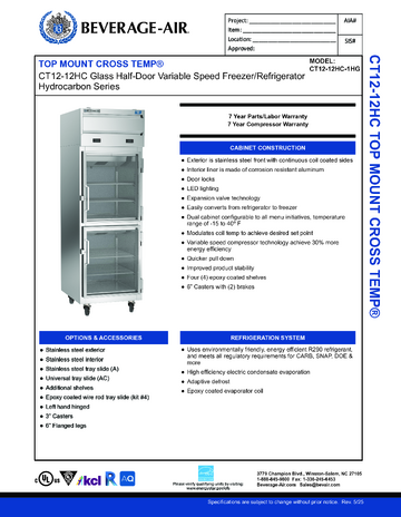 Spec Sheet
