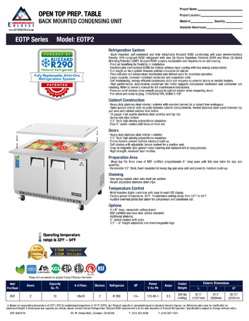 Spec Sheet