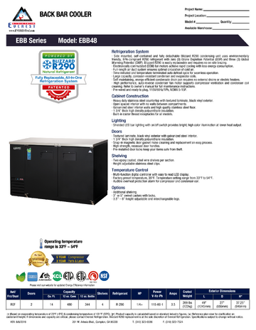 Spec Sheet