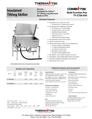 Spec Sheet