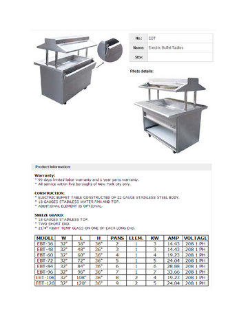 Spec Sheet