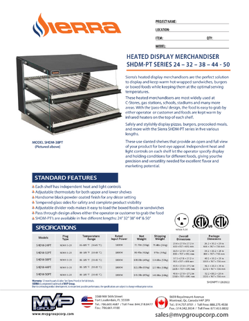 Spec Sheet