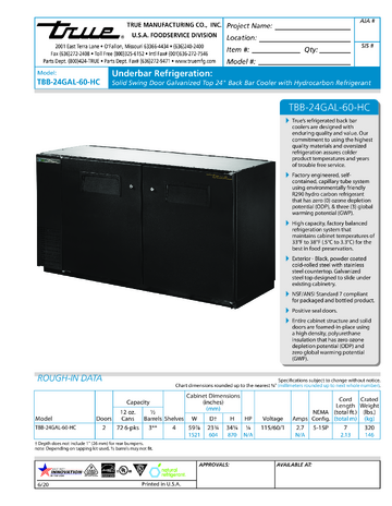Spec Sheet