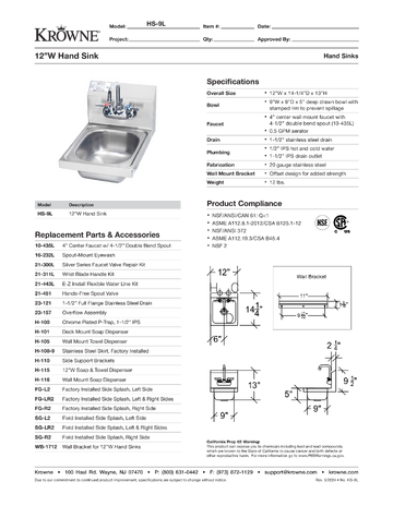 Spec Sheet