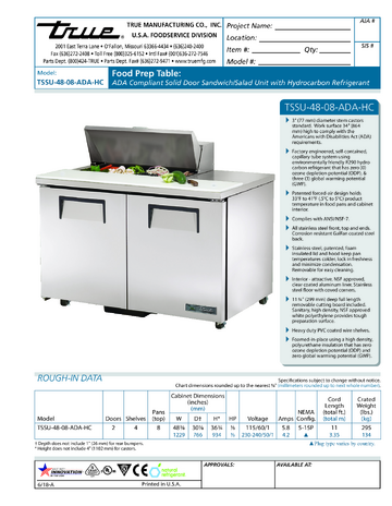 Spec Sheet
