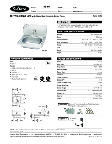 Spec Sheet