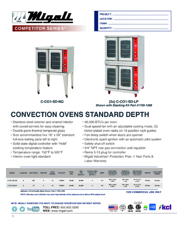 Spec Sheet