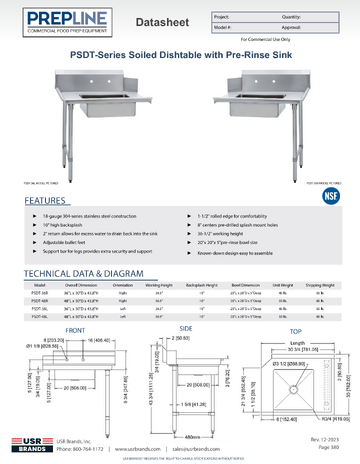 Spec Sheet