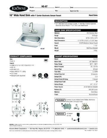 Spec Sheet