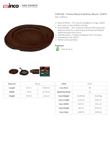 Spec Sheet