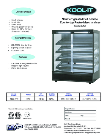 Spec Sheet