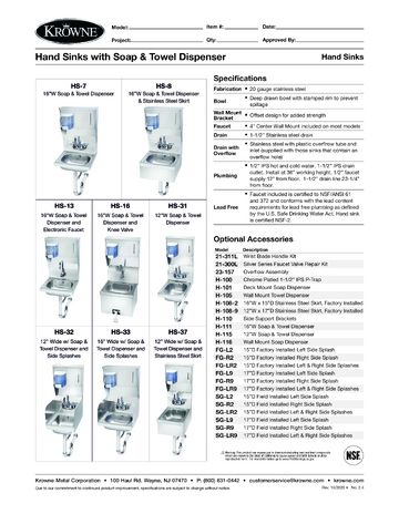 Spec Sheet