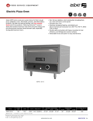 Spec Sheet
