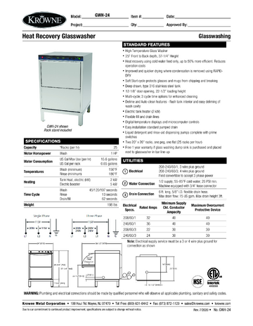 Spec Sheet