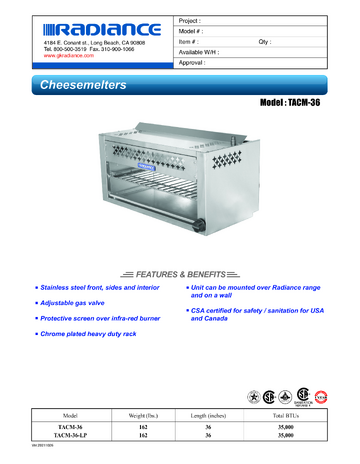 Spec Sheet
