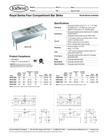 Spec Sheet