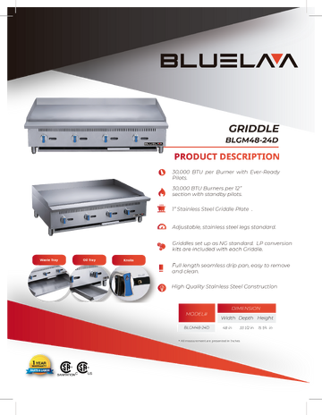 Spec Sheet