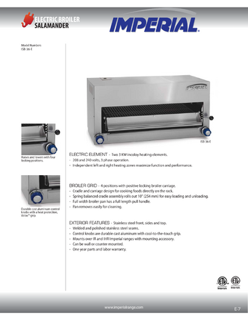 Spec Sheet