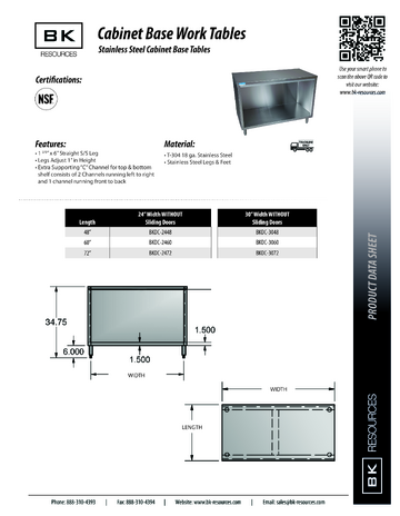 Spec Sheet
