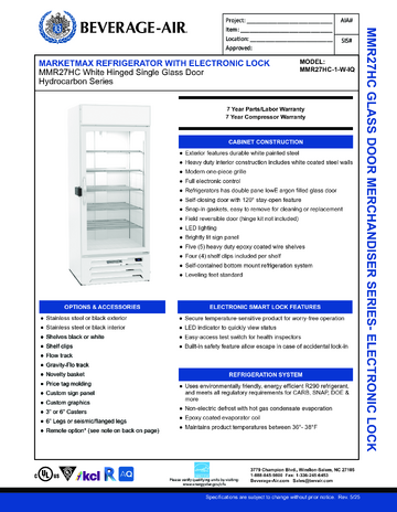 Spec Sheet