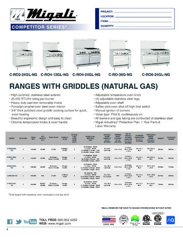 Spec Sheet