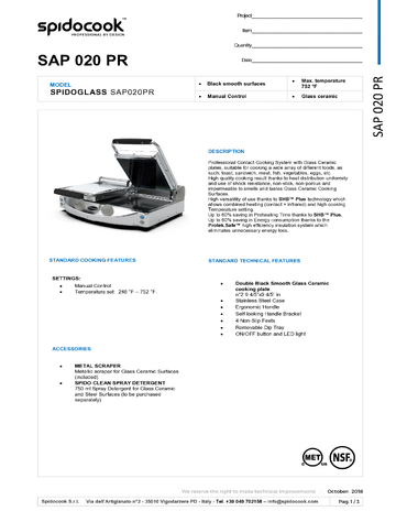 Spec Sheet