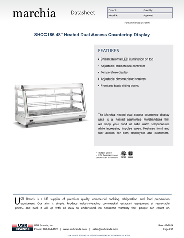 Spec Sheet