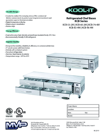 Spec Sheet