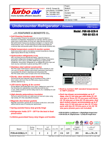 Spec Sheet
