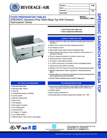 Spec Sheet
