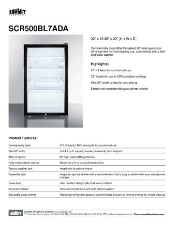Spec Sheet