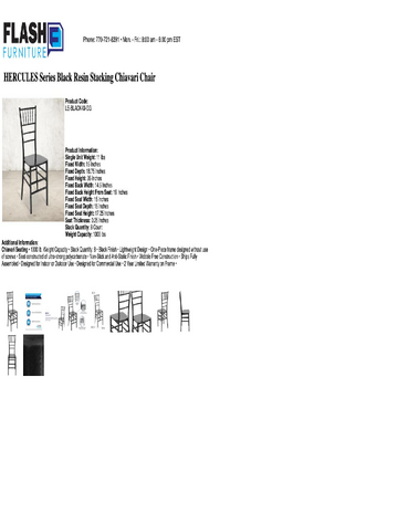 Spec Sheet