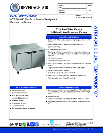 Spec Sheet