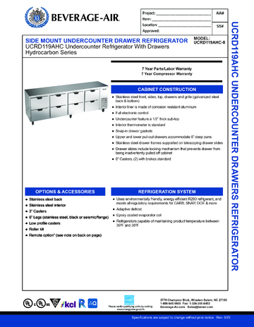 Spec Sheet