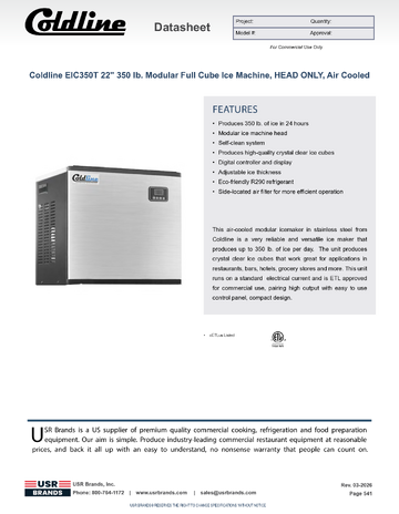 Spec Sheet